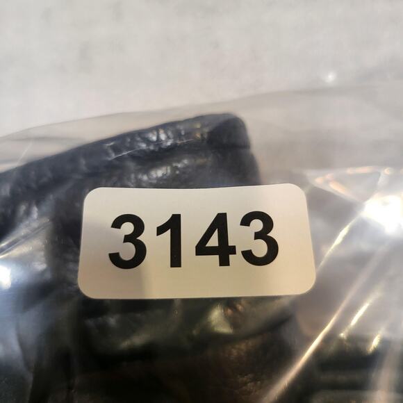 Pepsi Jacket Mens Large Black Genuine Leather Bomber Quilted Lined Snap Front - Picture 8 of 8